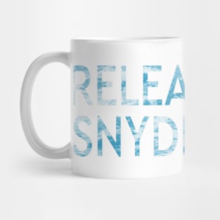 RELEASE THE SNYDER CUT - LOOK UP IN THE SKY BLUE CLOUDY TEXT Mug